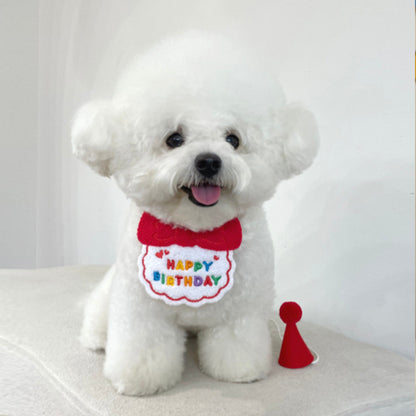 Pet birthday hat & bib