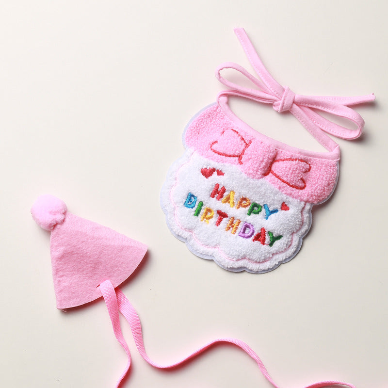 Pet birthday hat & bib