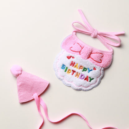 Pet birthday hat & bib