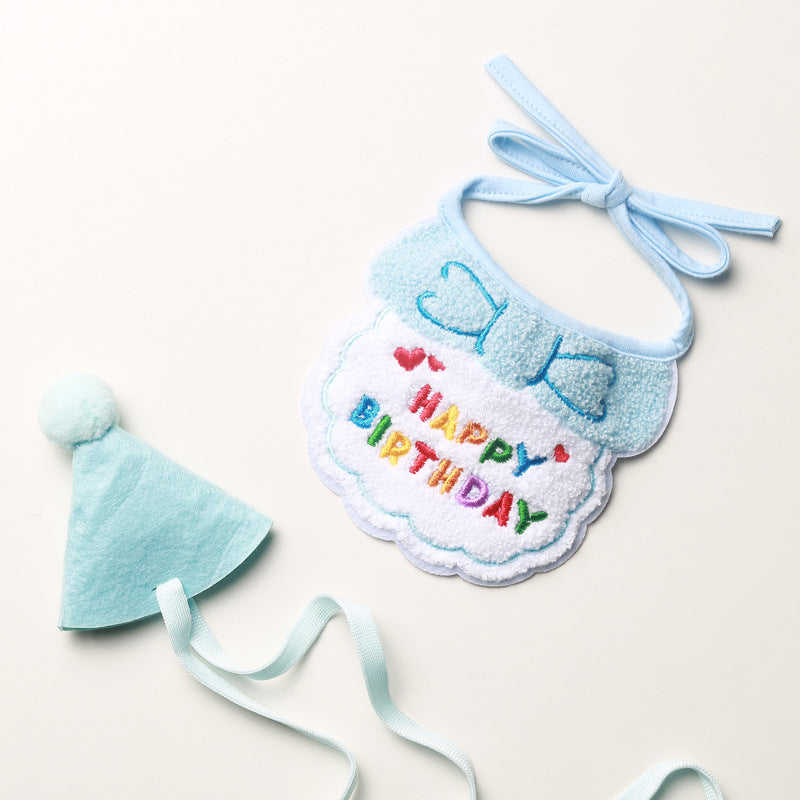 Pet birthday hat & bib