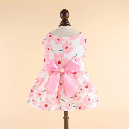 Pet Bow Print Dress
