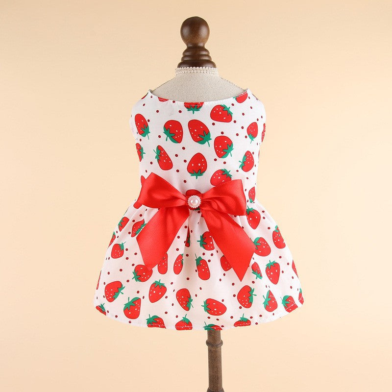 Pet Bow Print Dress