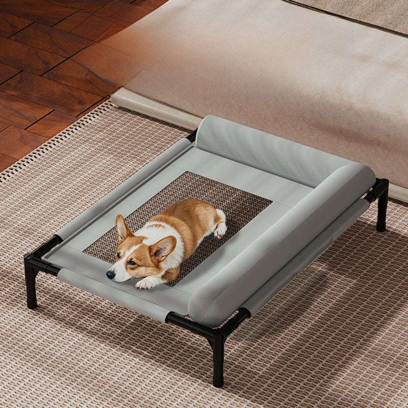 Pet Camp Bed for Dogs and Cats, Suitable for All Seasons, Breathable and Cool in Summer, Moisture-Proof, Removable and Washable, Off the Ground, for Small and Medium-Sized Dogs