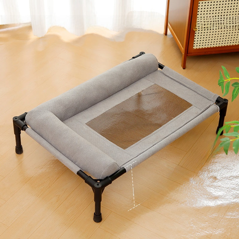Pet Camp Bed for Dogs and Cats, Suitable for All Seasons, Breathable and Cool in Summer, Moisture-Proof, Removable and Washable, Off the Ground, for Small and Medium-Sized Dogs