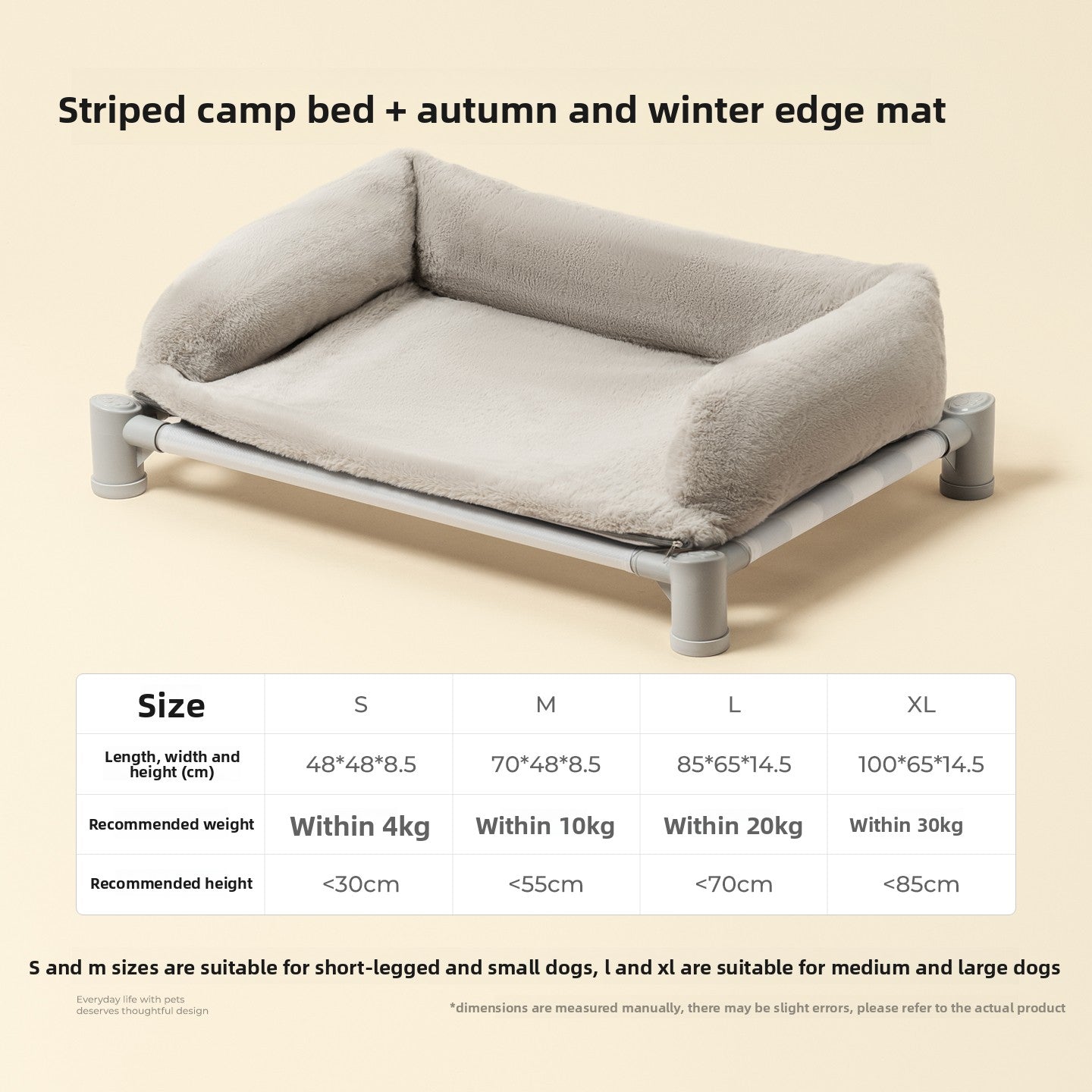 Pet camp bed