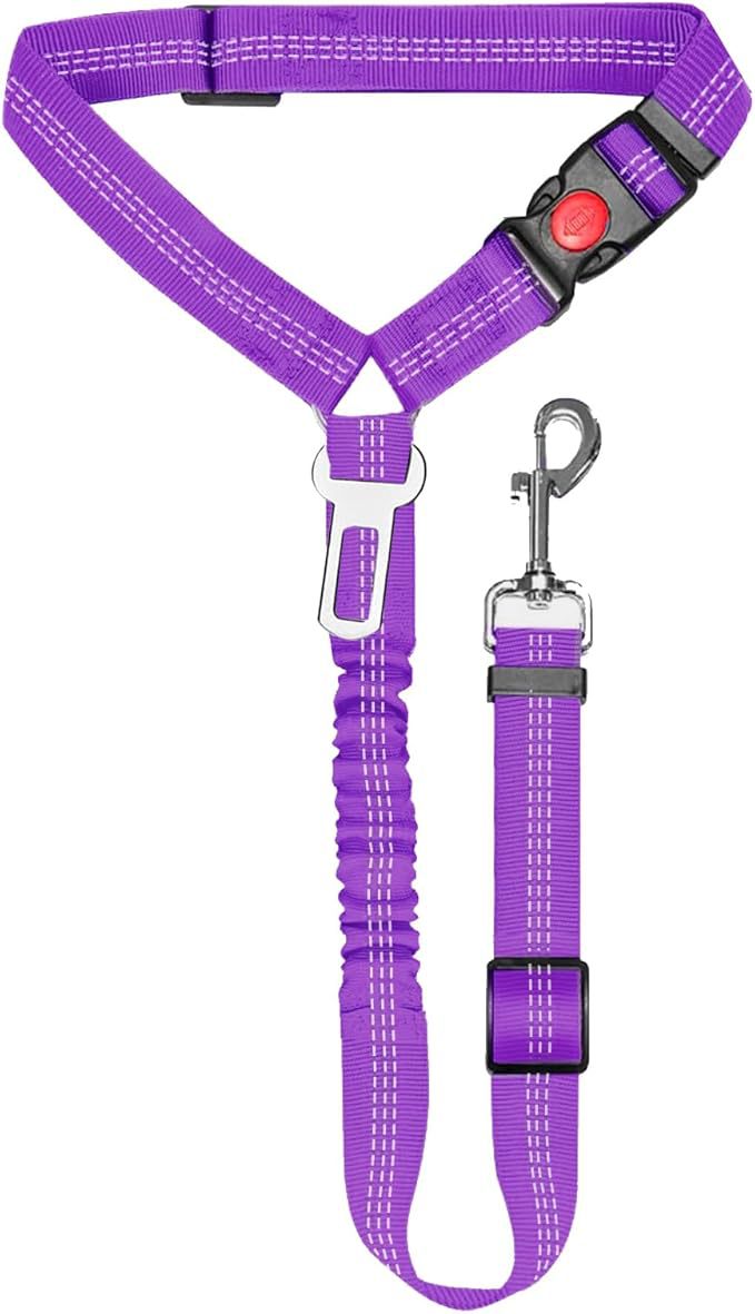Pet Car Safety Belt with Traction Rope