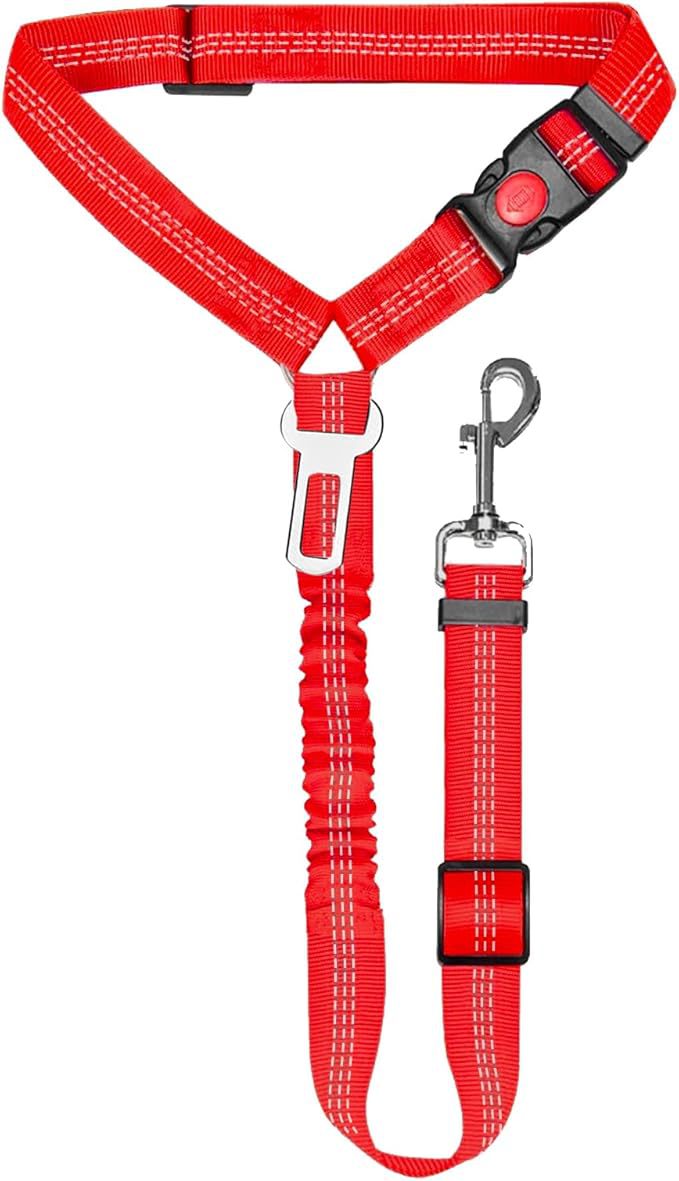 Pet Car Safety Belt with Traction Rope