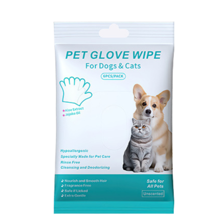 Pet cleaning gloves