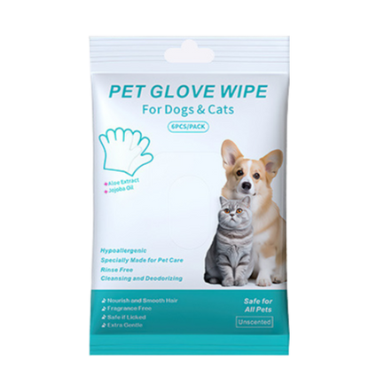 Pet cleaning gloves