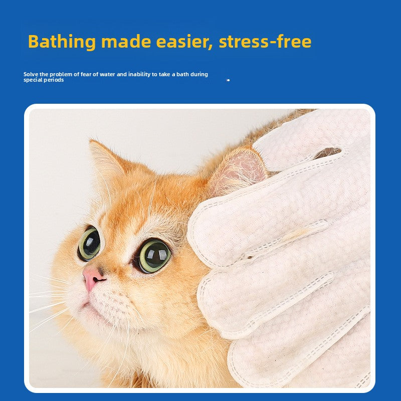 Pet Cleaning Gloves with Deodorizing Function