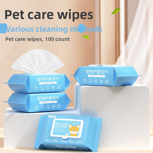 Pet cleaning wipes