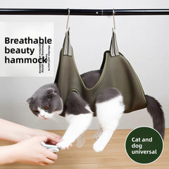 Cat washing bag-blue