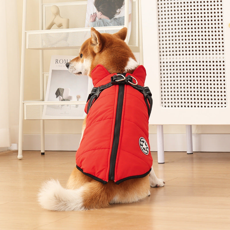 Pet clothes for keeping dogs warm in autumn and winter - cotton dog coats