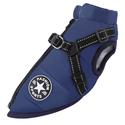 Pet clothing cotton jacket