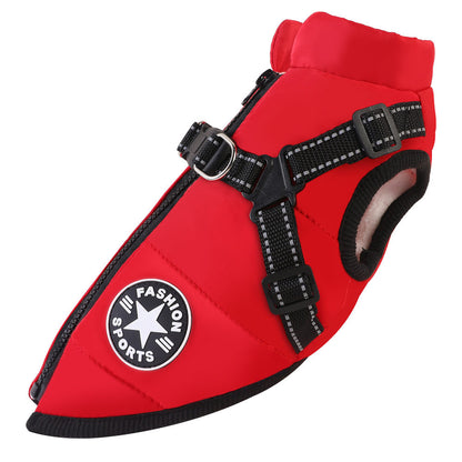 Pet clothing cotton jacket
