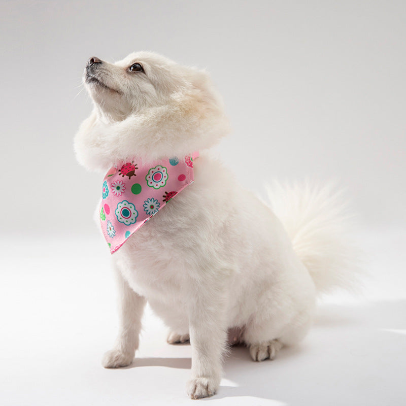 Pet Clothing Dog Accessories Pet Saliva Scarf Dog Scarf Pet Scarf