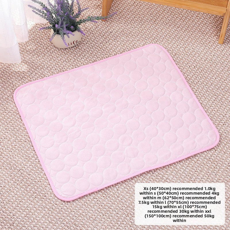 Pet Cooling Mat Summer Ice Silk Pad