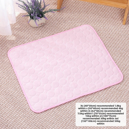 Pet Cooling Mat Summer Ice Silk Pad