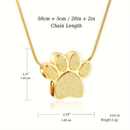 Pet Cremation Memorial Necklace