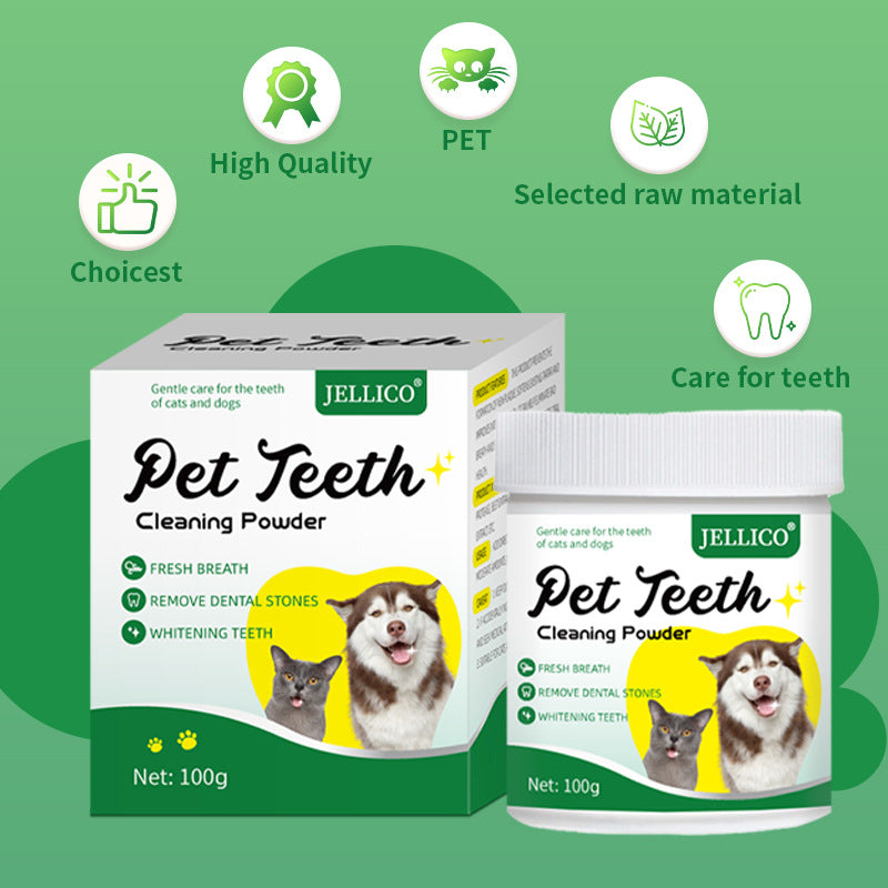 Pet Dental Cleaning Powder with Natural Ingredients