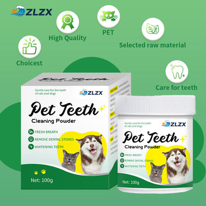 Pet Dental Cleaning Powder with Seaweed and Beef Flavor