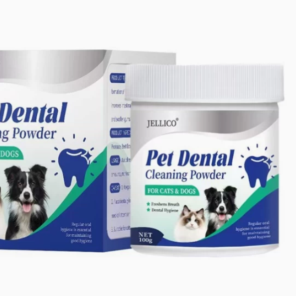 Pet Dental Cleaning Powder with Seaweed and Beef Flavor