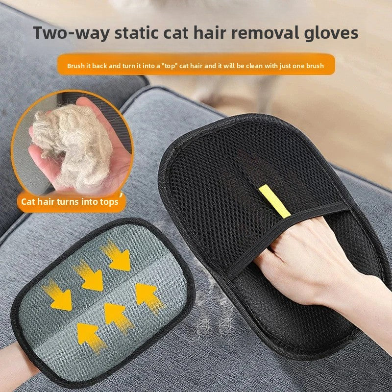Pet depilation gloves