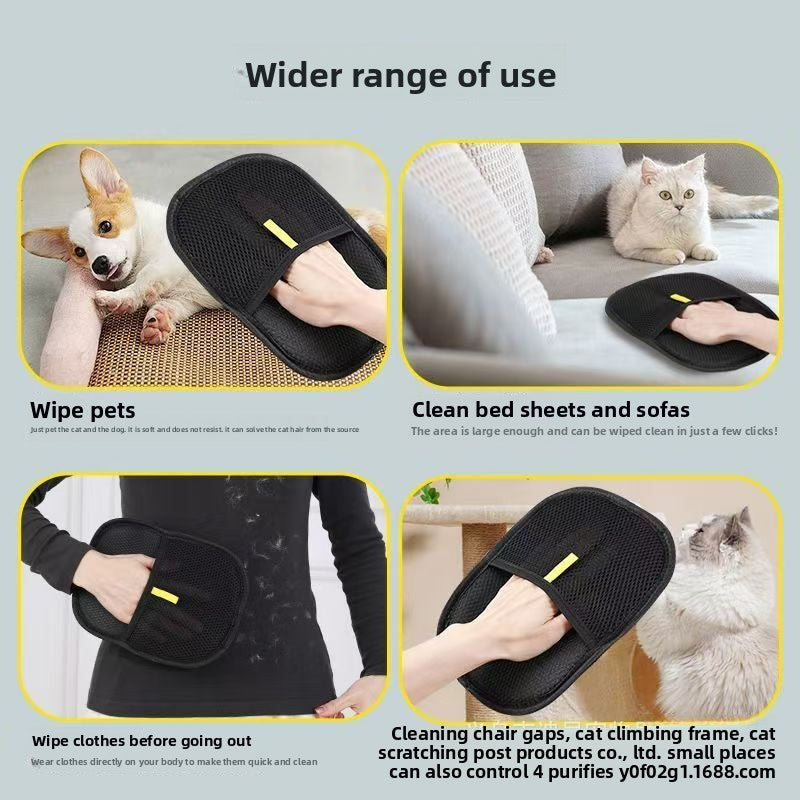 Pet depilation gloves