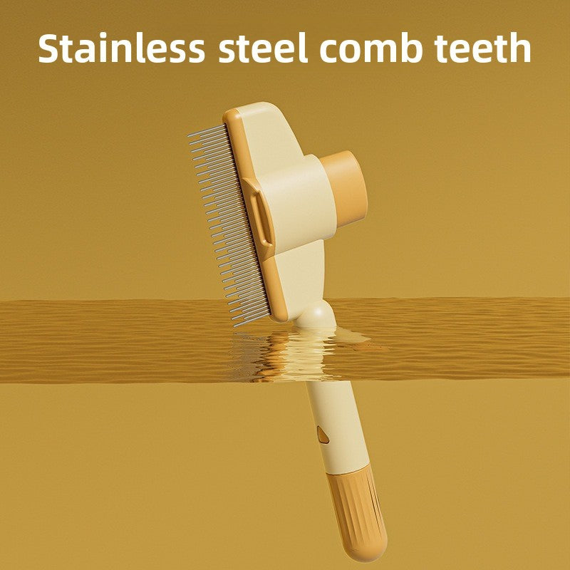 Pet Deshedding Brush with Massage Function