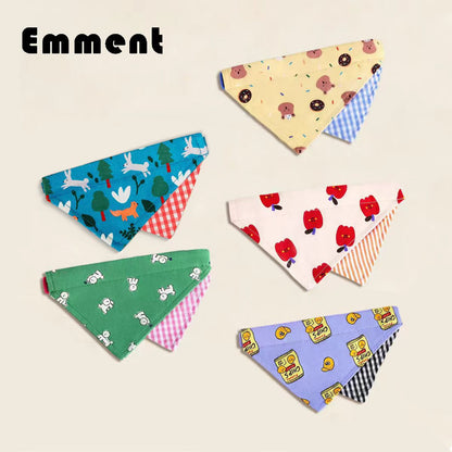 Pet Dog Cat Scarf Collar Triangle Towel