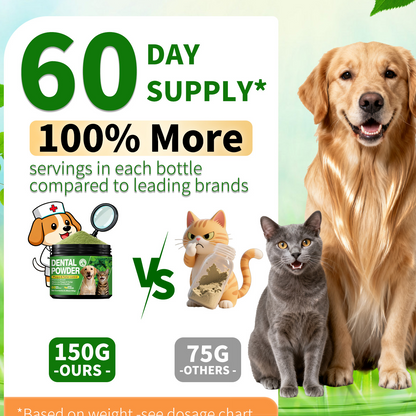 Pet dog dental powder