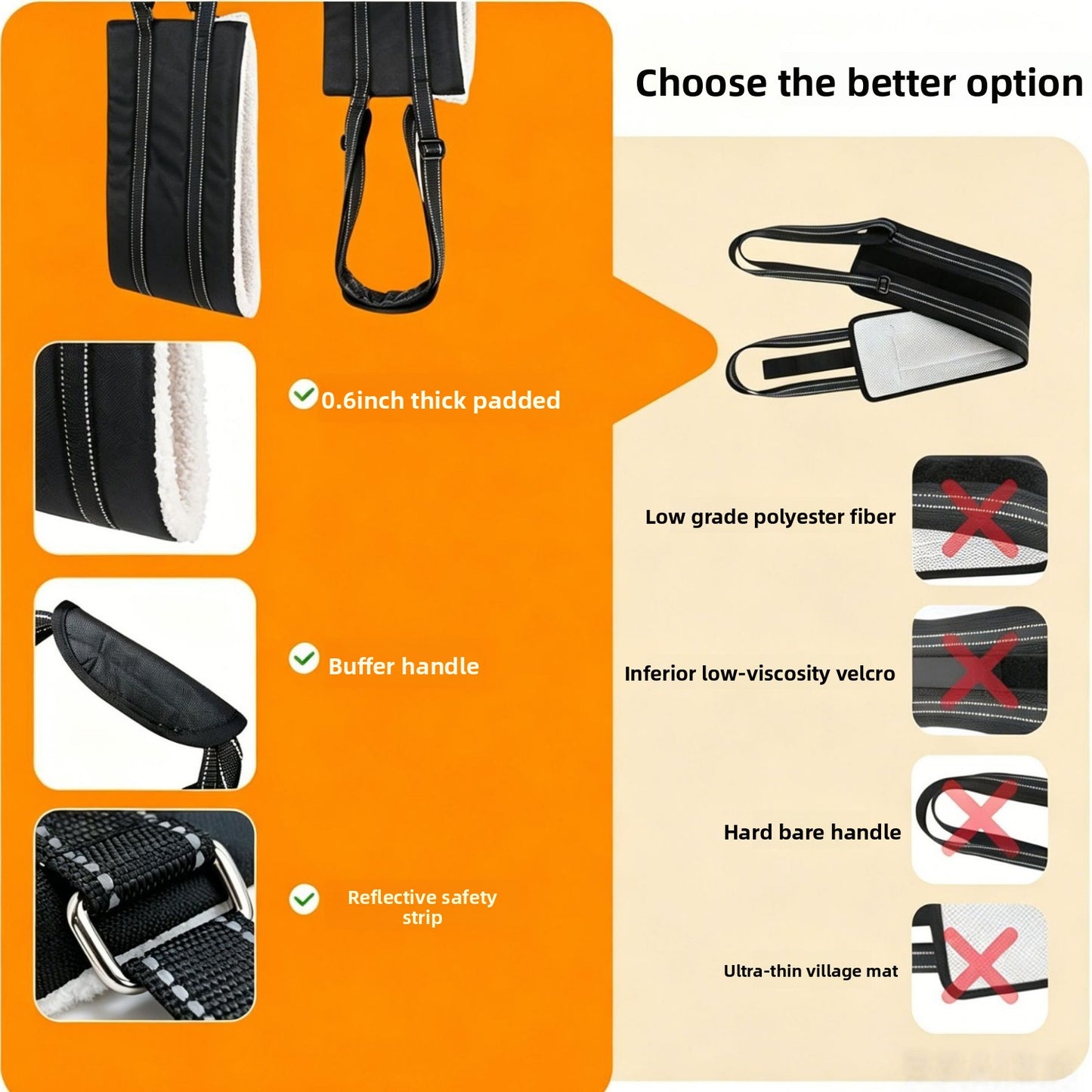 Pet Dog Rear Leg Injury Recovery Support Harness