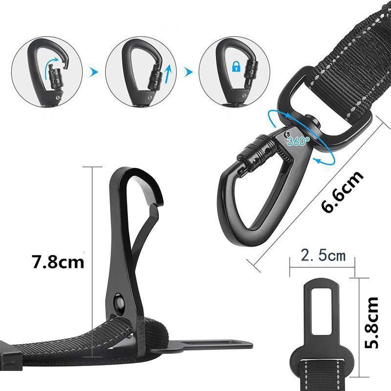 Pet dog safety belts