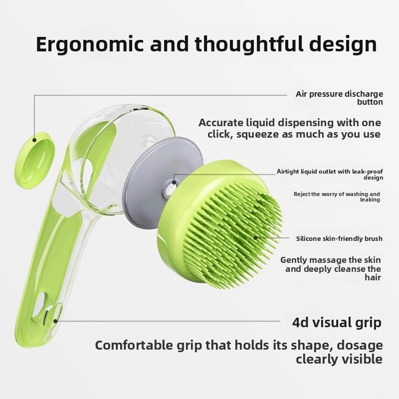 Pet dog shampoo brush