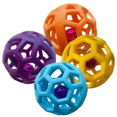 Tpr hollow bell ball blue about 9cm