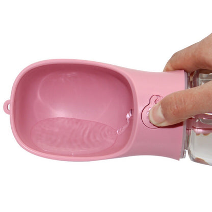 Pet dog traveling water cup, outdoor water bottle, outdoor drinking and feeding water dispenser