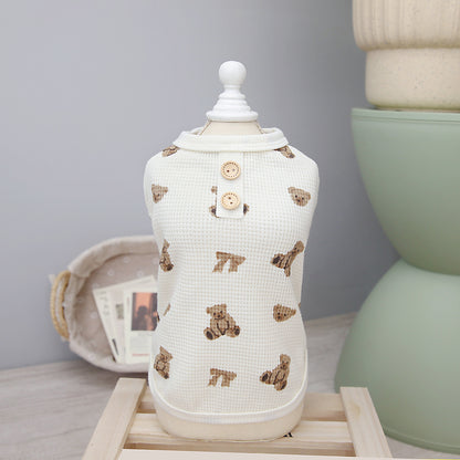 Pet dog vest home wear