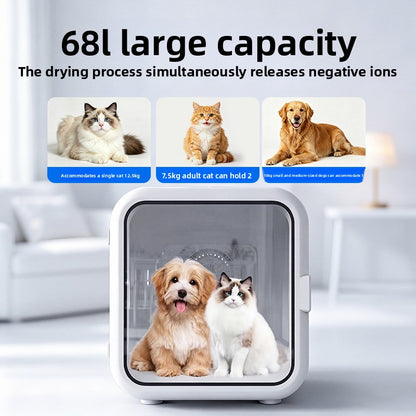 Pet drying cabinet