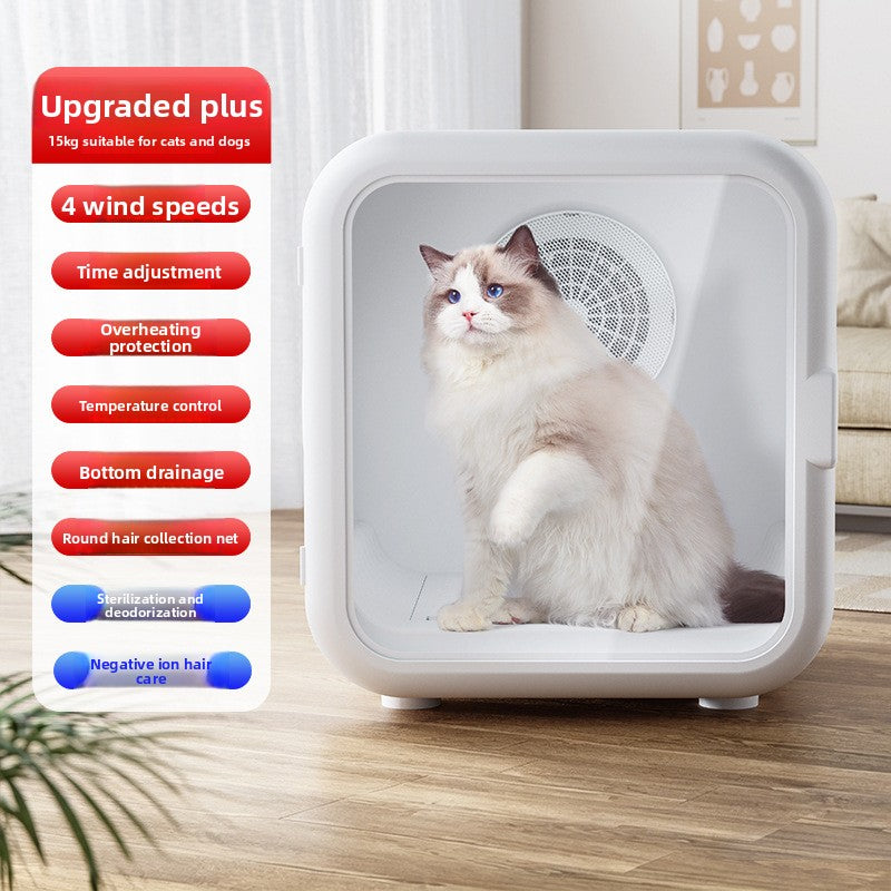 Pet drying cabinet