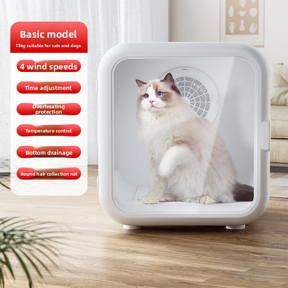 Pet drying cabinet