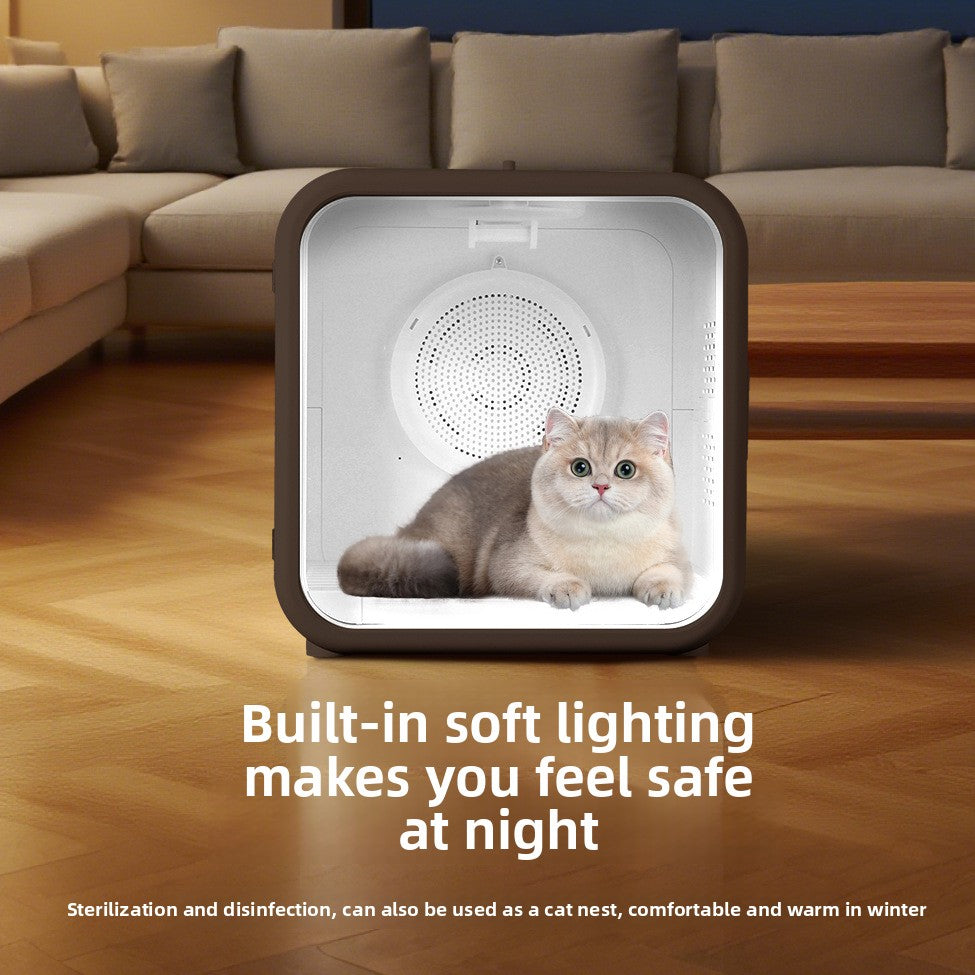 Pet drying cabinet