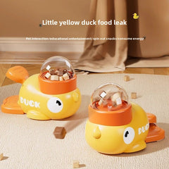 Yellow Duck Pet Feeder