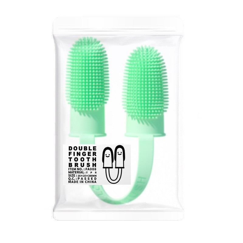 Pet finger toothbrush