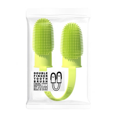 Pet finger toothbrush