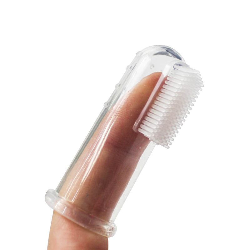 Pet finger toothbrush