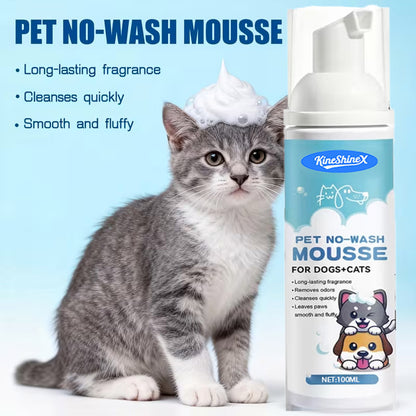 Pet Foam Dry Cleaning Agent Water-Free Shampoo for Cats and Dogs