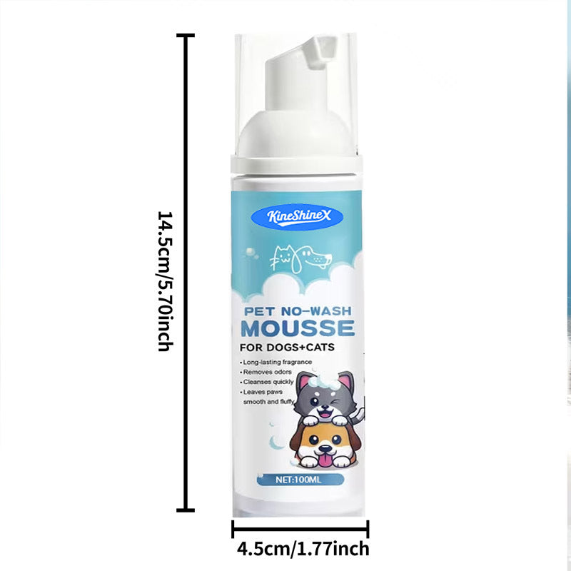 Pet Foam Dry Cleaning Agent Water-Free Shampoo for Cats and Dogs