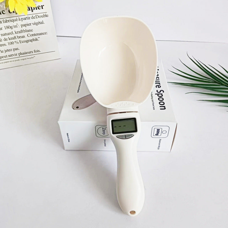 Pet Food Scale with Handle Spoon 800g Mini Electronic Nutrition Scale