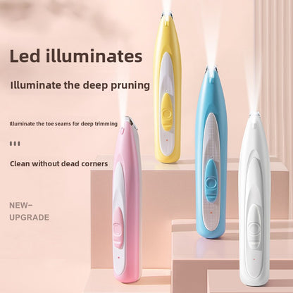 Pet Foot Hair Trimmer Electric Clipper with Light