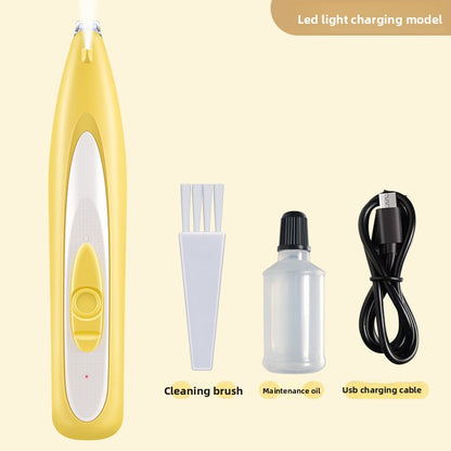 Pet Foot Hair Trimmer Electric Clipper with Light